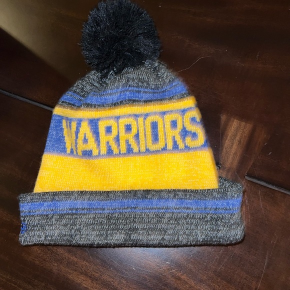 Golden State warriors NBA beanie with Pom youth new era - Picture 2 of 2